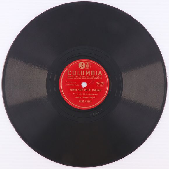 Gene Autry If You Only Believed In Me / Purple Sage 1946 10" 78 rpm Record 37036 - Picture 4 of 16